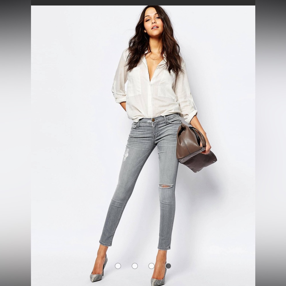 Current/Elliott Gray Ankle Skinny Jeans